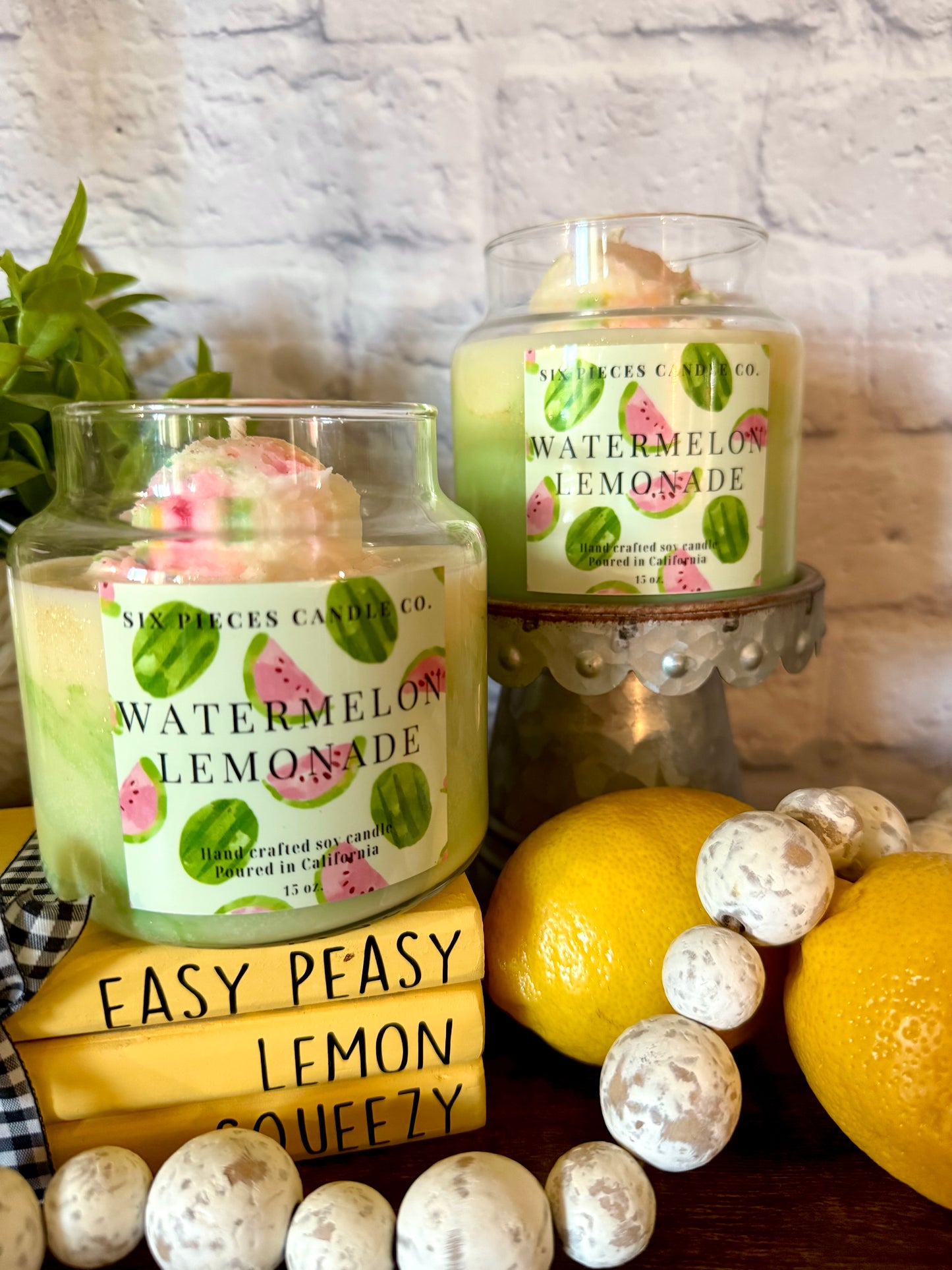 Watermelon Lemonade 15 oz Scoop Candle