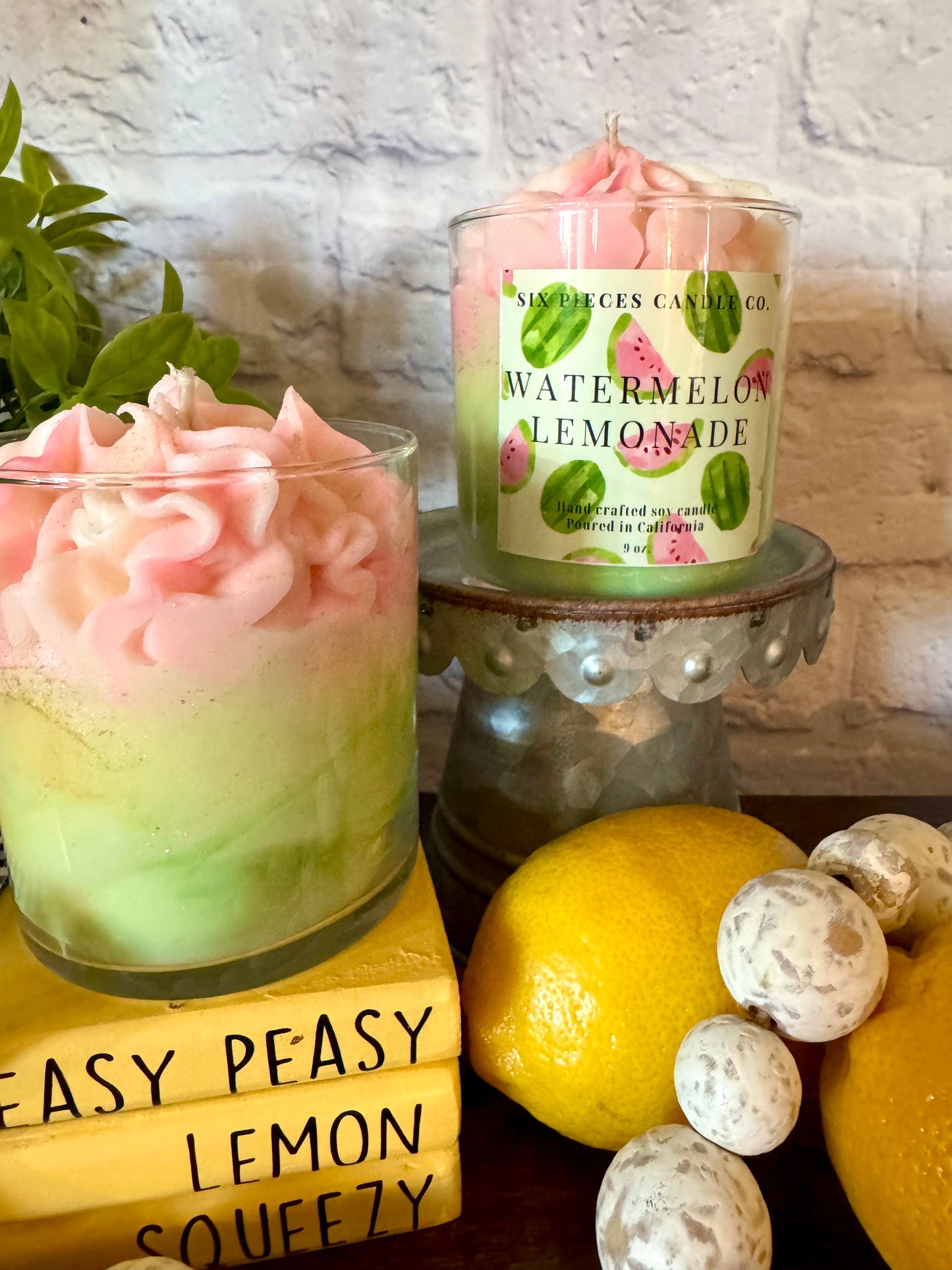Watermelon Lemonade Whipped Wax Candle