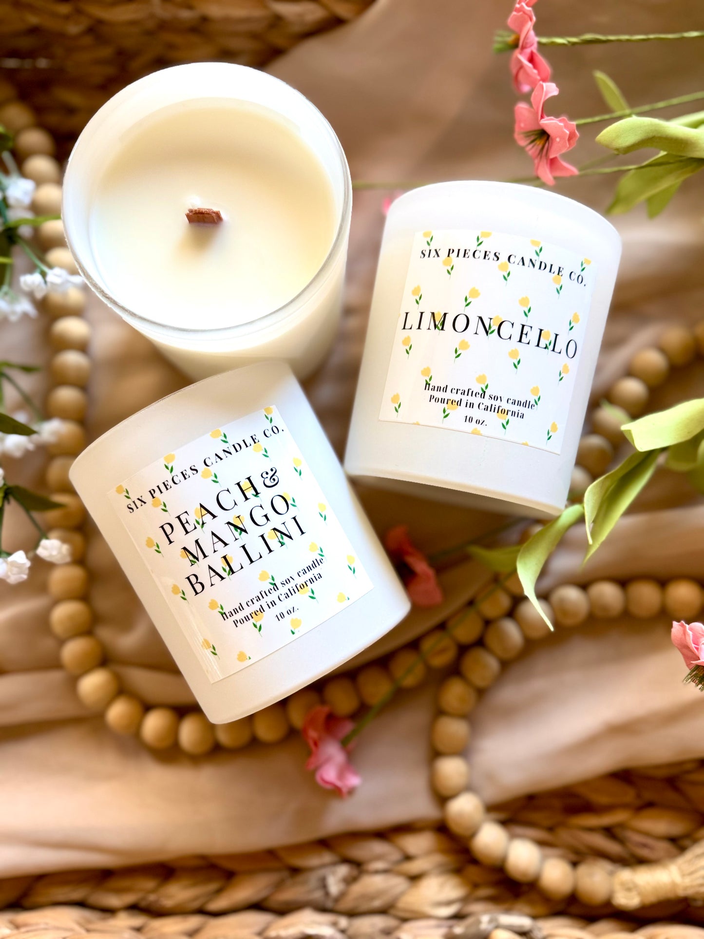 10oz Wooden Wick Soy Candles