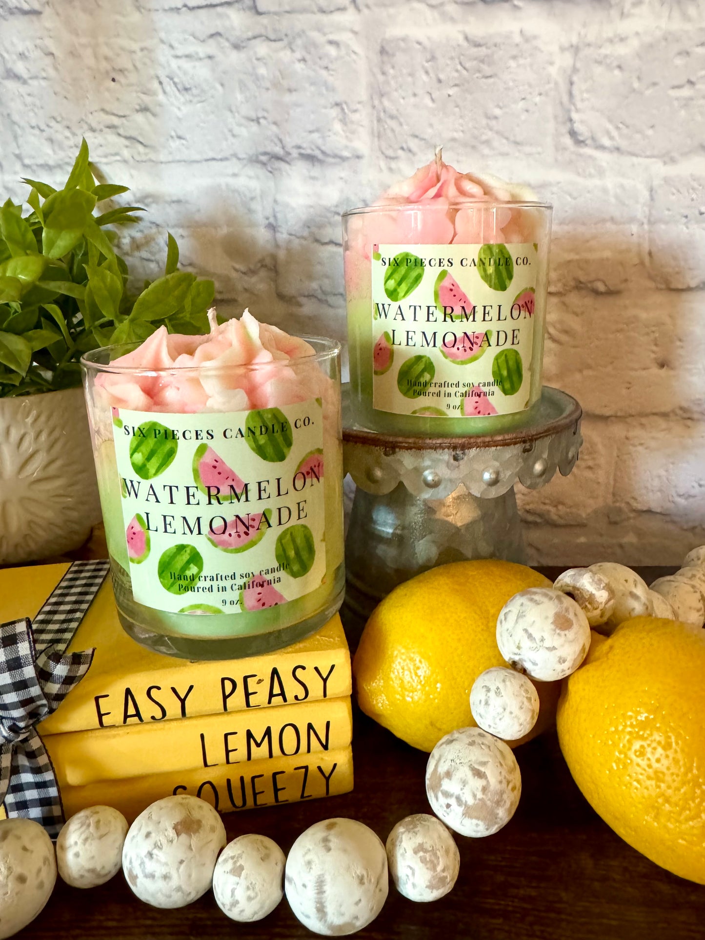 Watermelon Lemonade Whipped Wax Candle