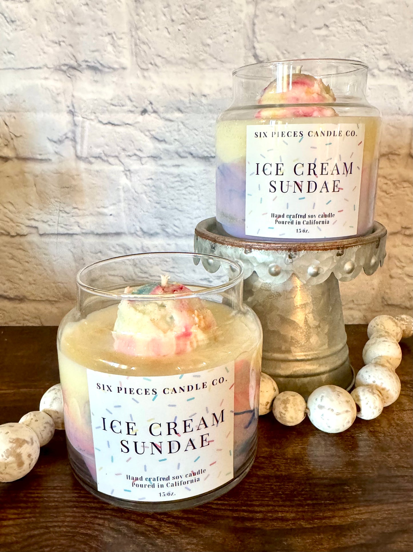 Ice Cream Sundae 15oz Scoop Candle