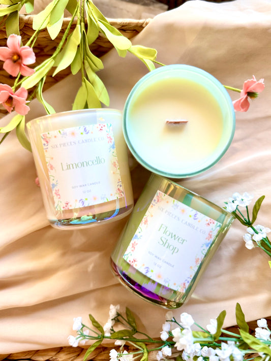 Green Iridescent 12oz Sunny Days Candles